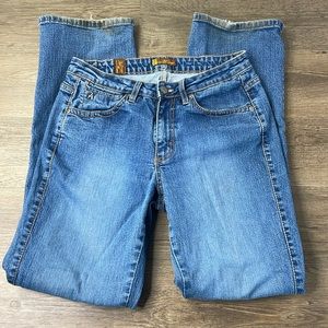 Aura Women’s Regular Rise Straight Leg Jeans, size 10